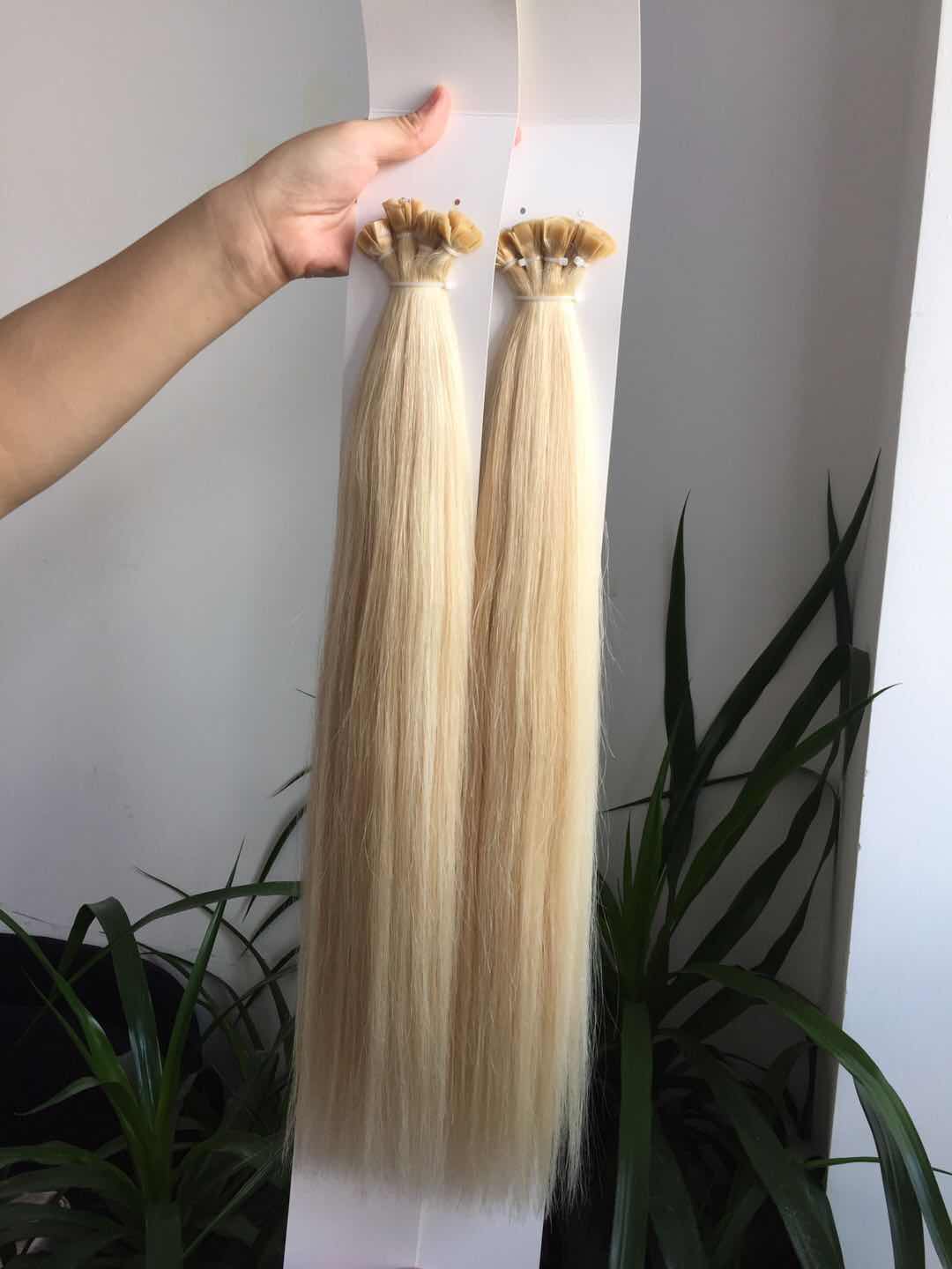 Double drawn i tip hair extensions manufacturers QM213